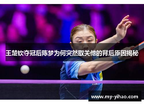 王楚钦夺冠后陈梦为何突然取关他的背后原因揭秘